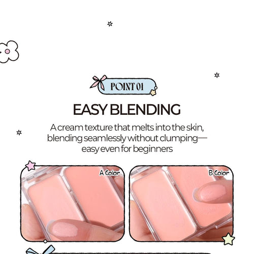 2aN Dual Color Face Blusher 4.5g, Korea Makeup