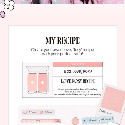 2aN Dual Color Face Blusher 4.5g, Korea Makeup