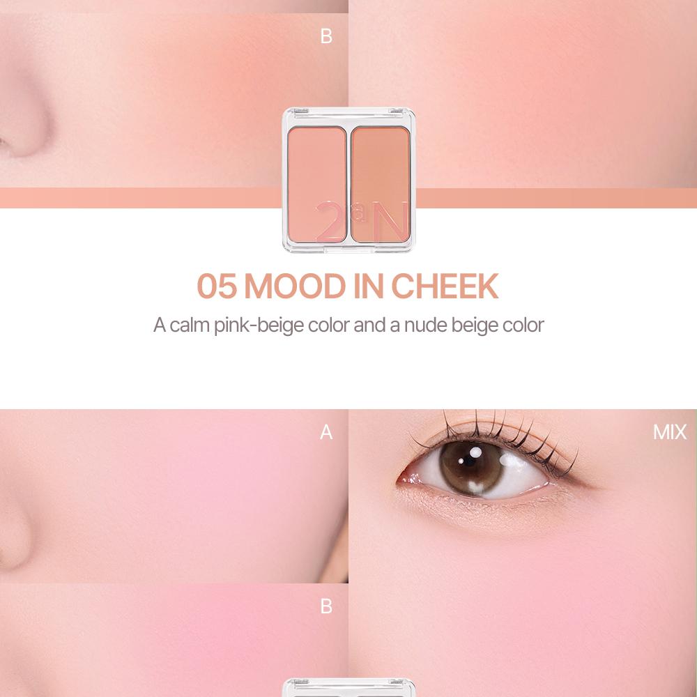 2aN Dual Color Face Blusher 4.5g, Korea Makeup