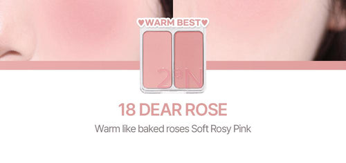 2aN Dual Color Face Blusher 4.5g, Korea Makeup