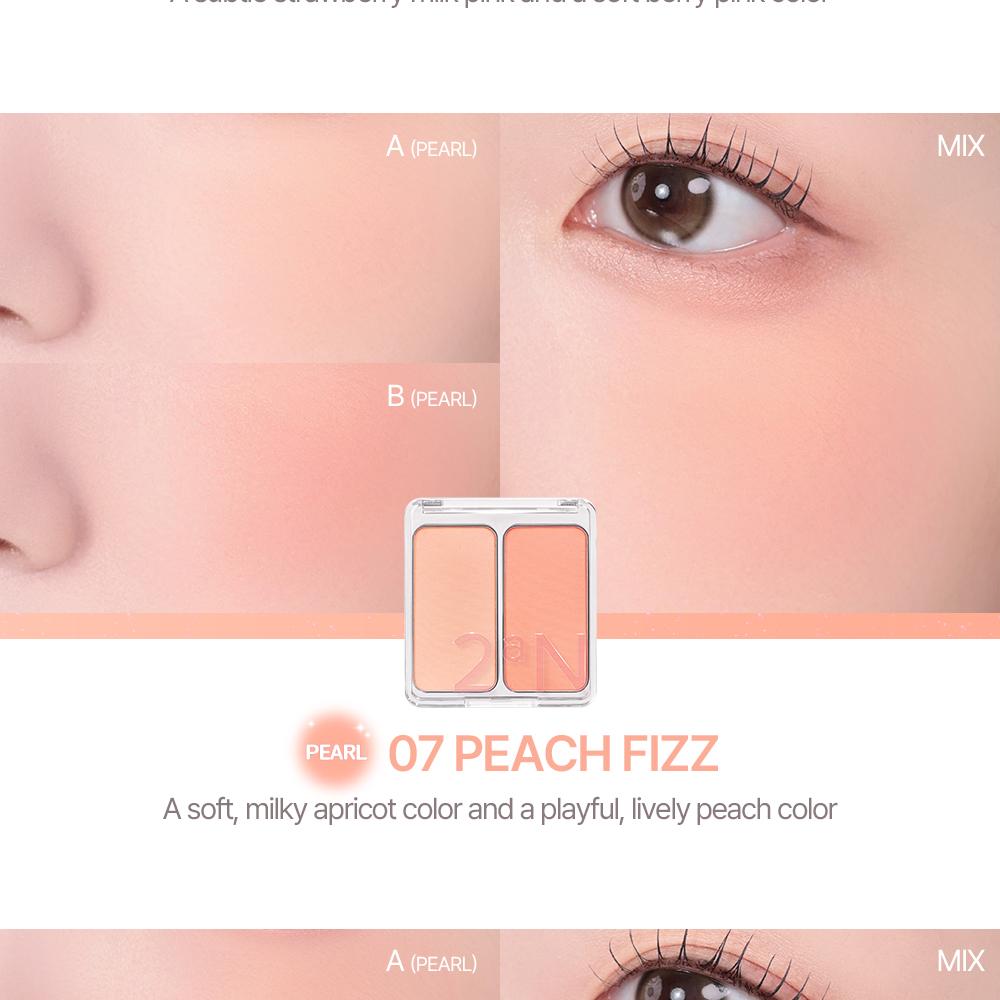 2aN Dual Color Face Blusher 4.5g, Korea Makeup