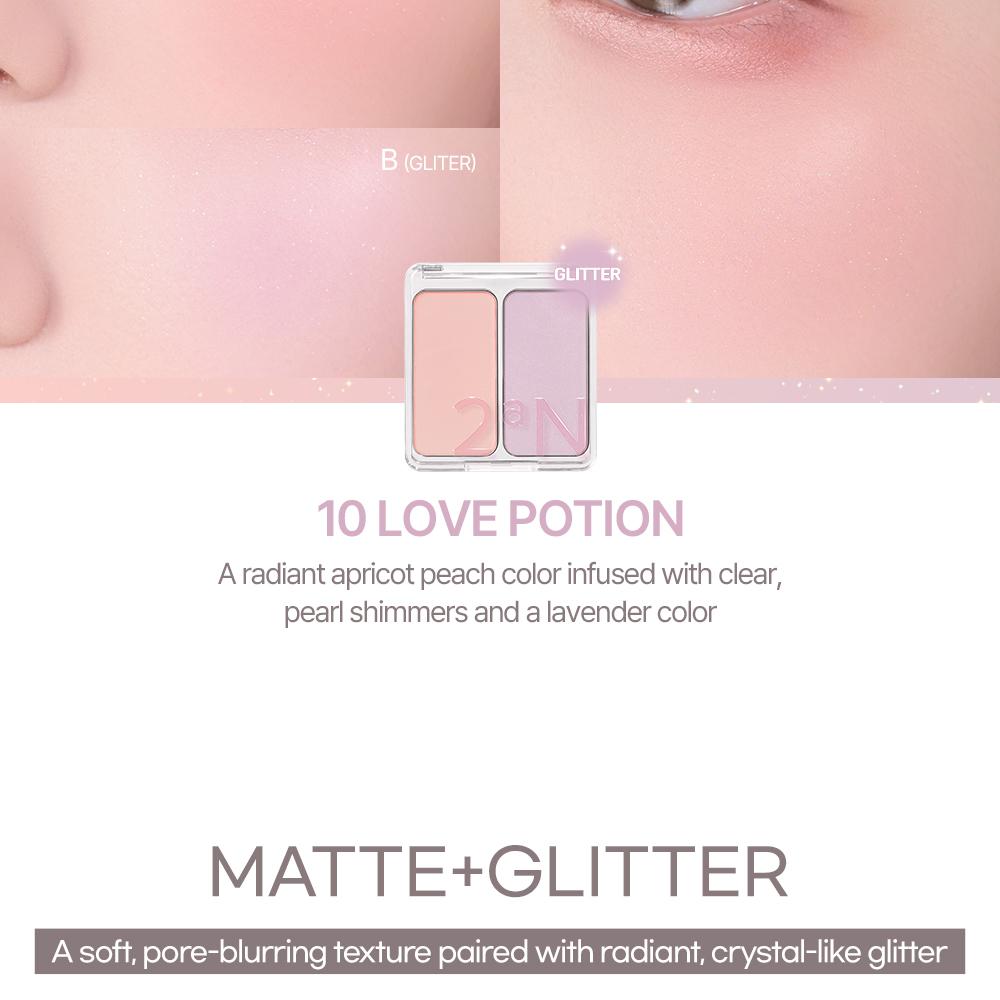 2aN Dual Color Face Blusher 4.5g, Korea Makeup