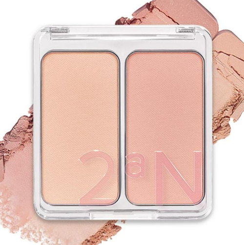 2aN Dual Color Face Blusher 4.5g, Korea Makeup