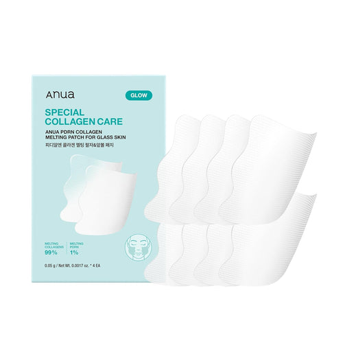 Anua PDRN Collagen Melting Patch for Glass Skin | 2 Pairs x 4EA | Korean Skincare