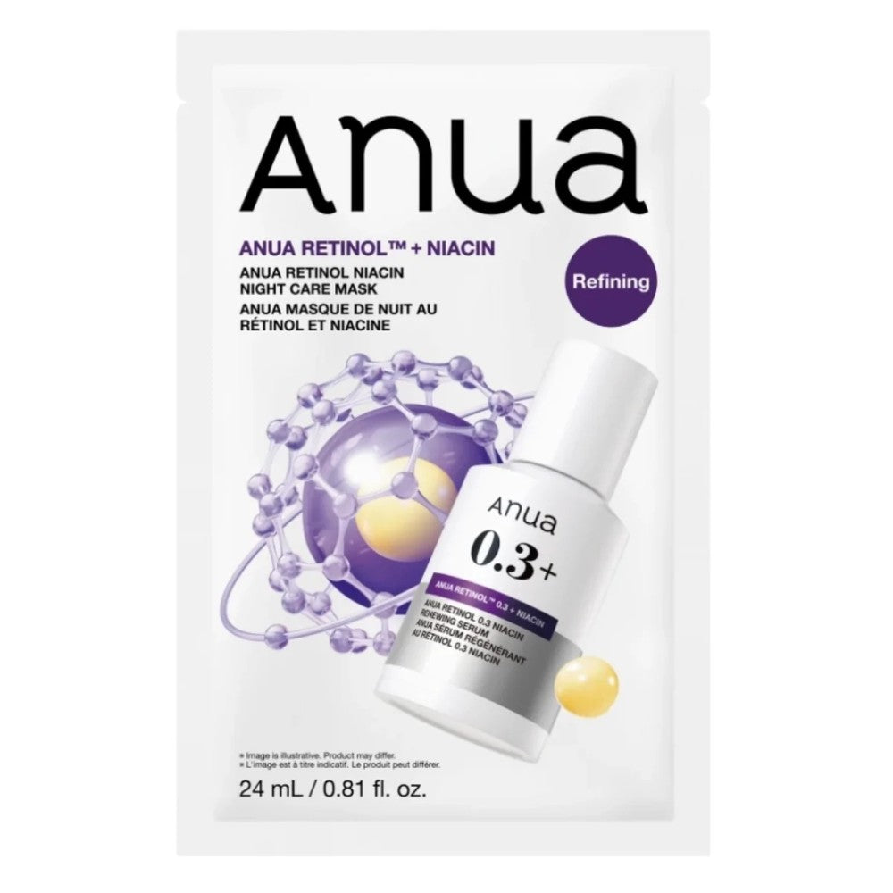 Anua Retinol Niacin Night Care Mask 24ml | Korean Skincare