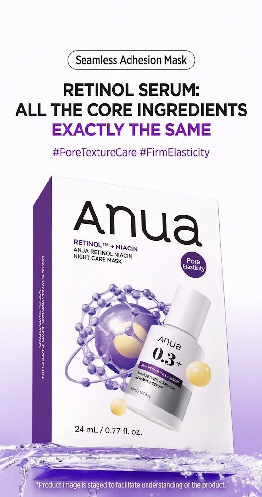 Anua Retinol Niacin Night Care Mask 24ml | Korean Skincare