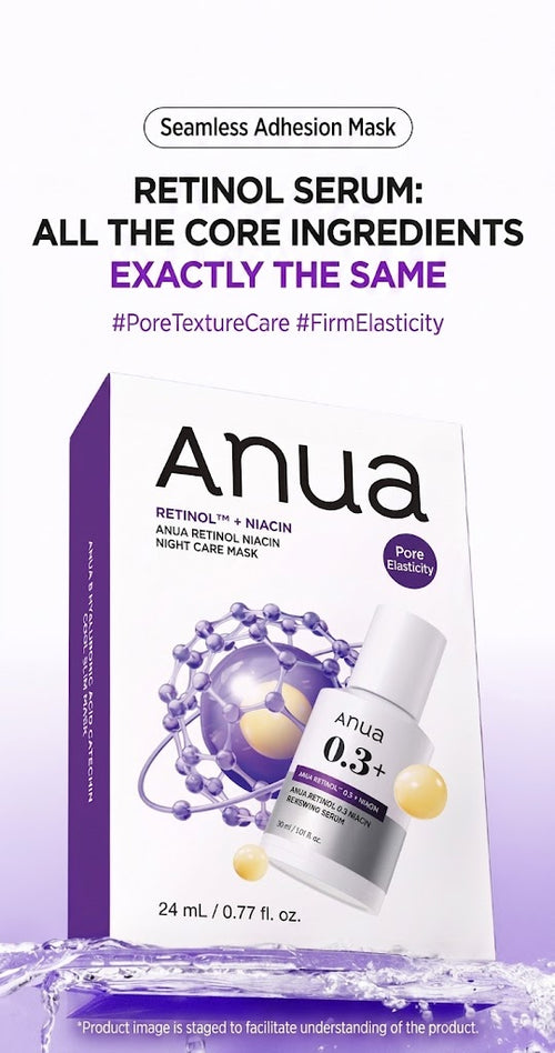 Anua Retinol Niacin Night Care Mask 24ml | Korean Skincare