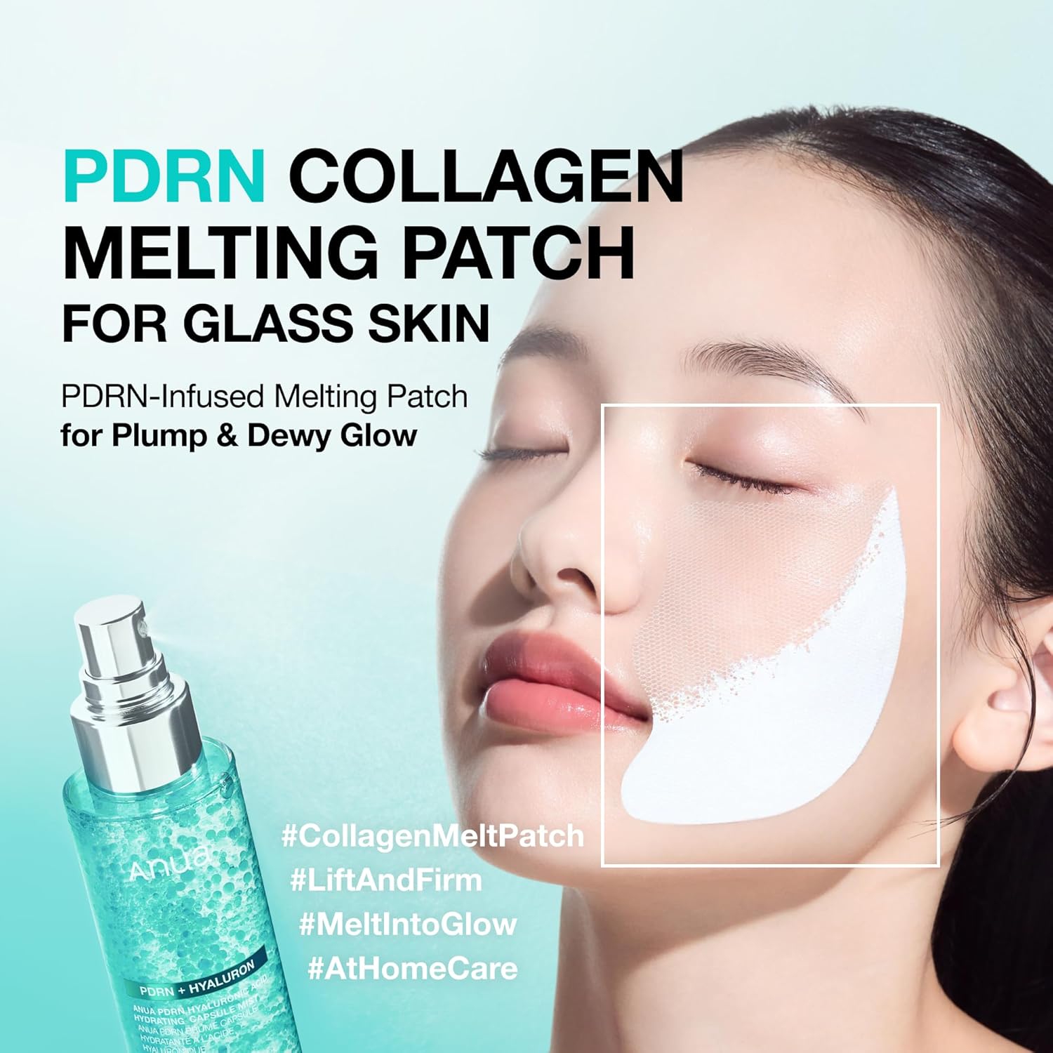 Anua PDRN Collagen Melting Patch for Glass Skin | 2 Pairs x 4EA | Korean Skincare