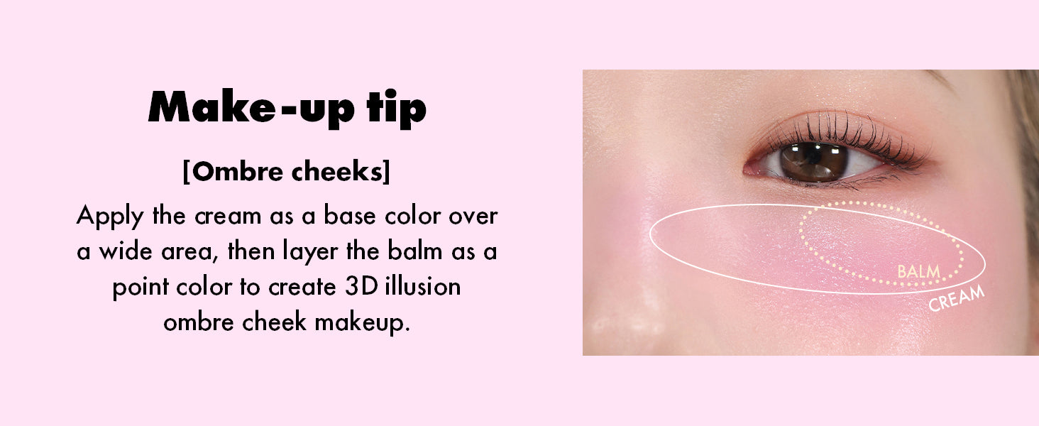AMUSE SEOUL Lip and Cheek Healthy Balm 3g, Korean Makeup