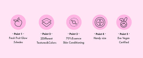 AMUSE SEOUL Lip and Cheek Healthy Balm 3g, Korean Makeup