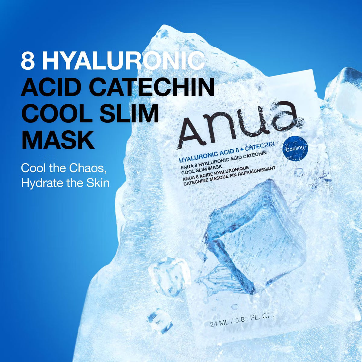 Anua 8 Hyaluronic Acid Catechin Cool Slim Mask 23ml | Korean Skincare