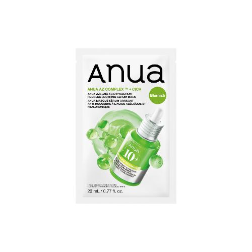 Anua Azelaic Acid Hyaluron Redness Soothing Serum Mask 23ml | Korean Skincare