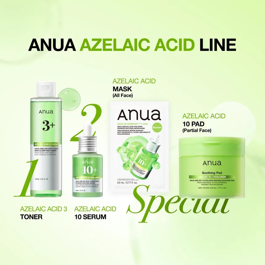 Anua Azelaic Acid Hyaluron Redness Soothing Serum Mask 23ml | Korean Skincare