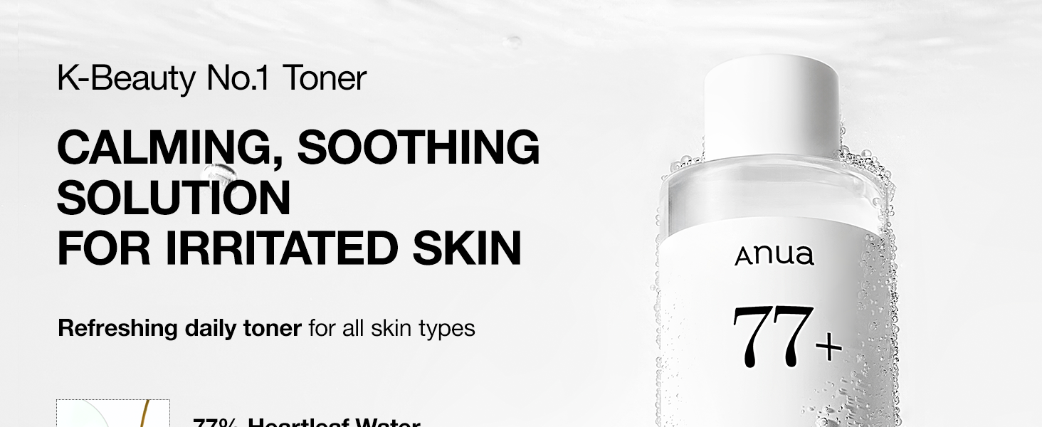 ANUA Heartleaf 77% Soothing Toner 250ml | Korean Calming Hydrating Toner