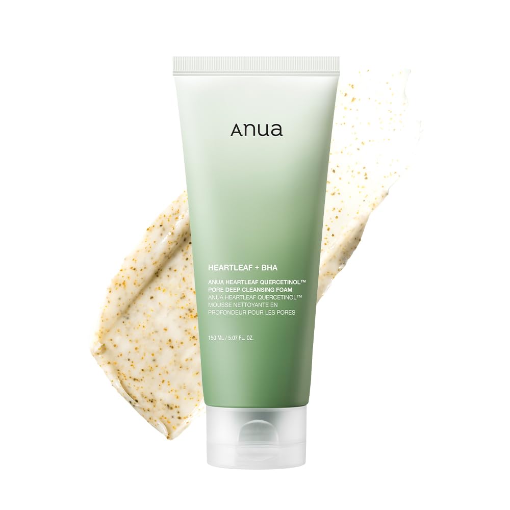 Anua Heartleaf Quercetinol Pore Deep Cleansing Foam 5.07 fl.oz.150ml / Korean Skincare