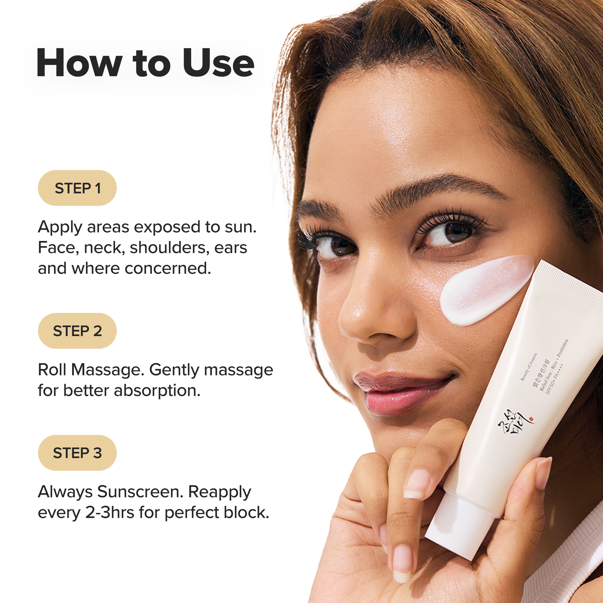 Beauty of Joseon Organic Korean Sunscreen Relief Sun : Rice + Probiotics 50ml SPF50+PA++++ / Korean Skin Care