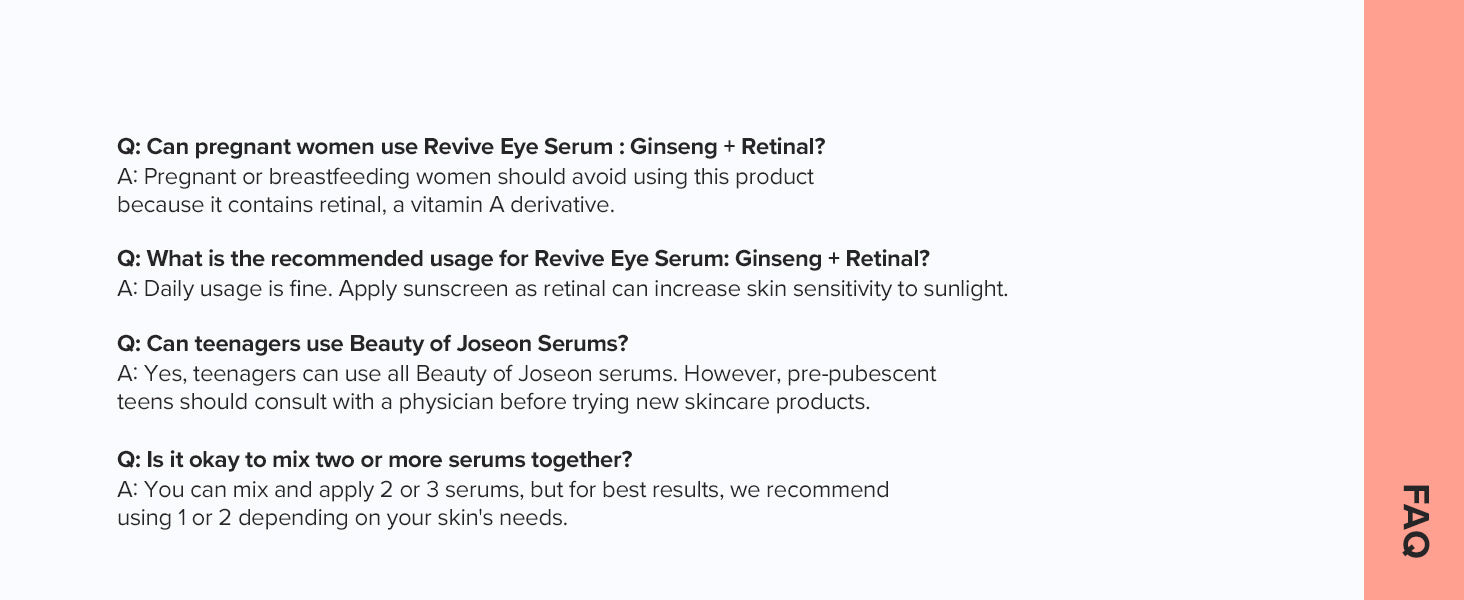 Beauty of Joseon Revive Eye Serum 1.01 fl.oz / 30ml Korean Skin Care