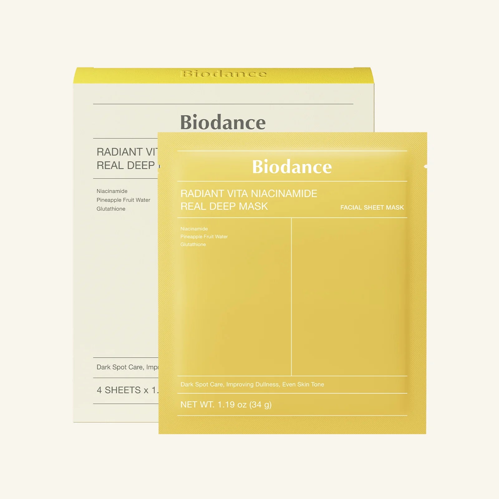 Biodance Bio-Collagen Real Deep Mask 34g x 4ea | Korean Skin Care