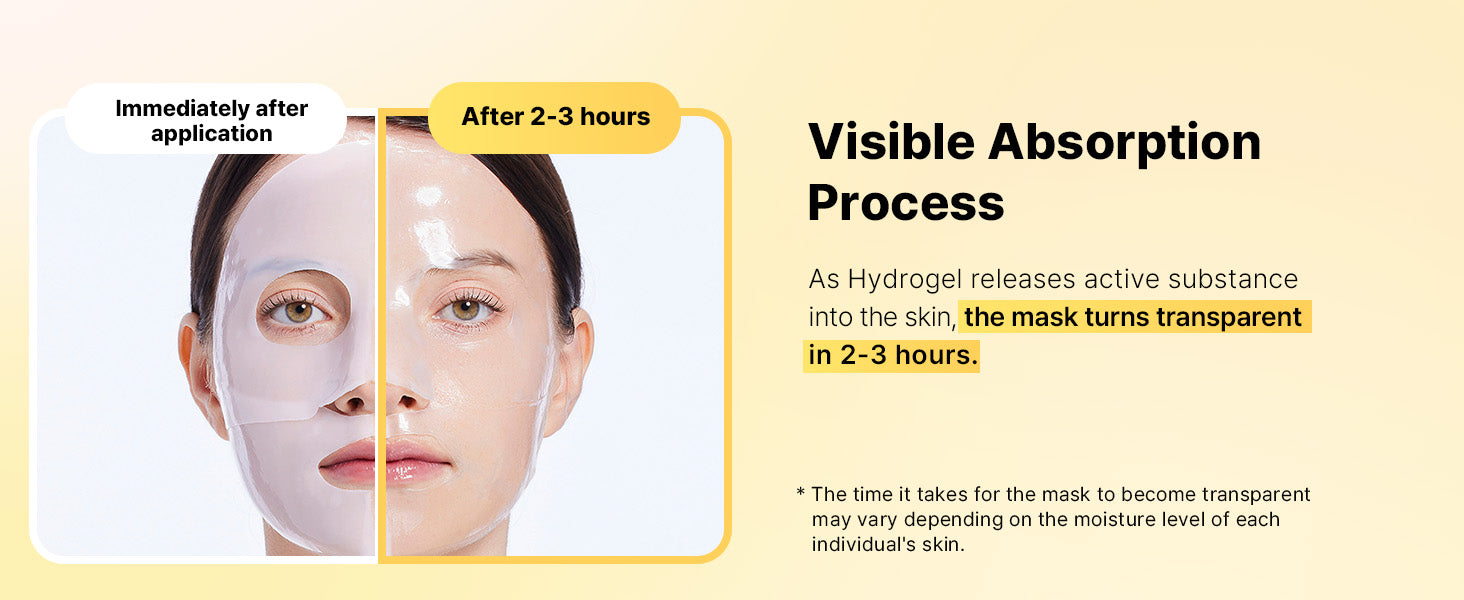 COSRX Advanced Snail Mucin Glass Glow Hydrogel Face Masks Skincare 3EA / Korean Skin Care