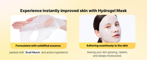 COSRX Advanced Snail Mucin Glass Glow Hydrogel Face Masks Skincare 3EA / Korean Skin Care