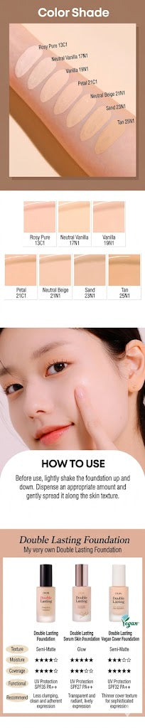 ETUDE Double Lasting Serum Foundation SPF25/PA++30g | Korean Makeup