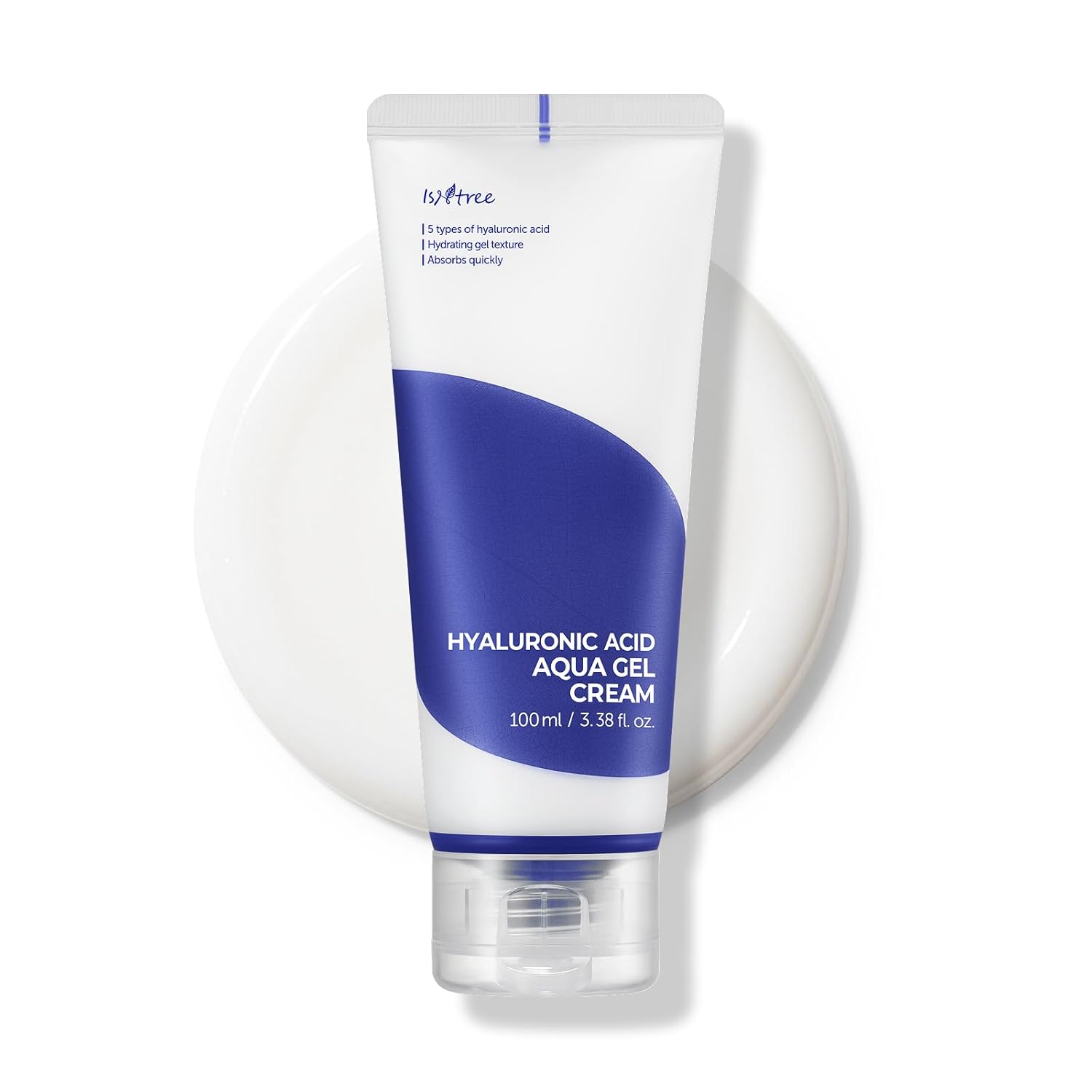 IsNtree Hyaluronic Acid Aqua Gel Cream 100ml, 3.38 fl oz | Korean Skincare