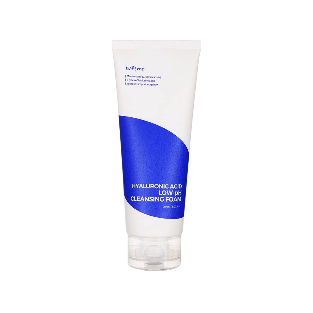 IsNtree Hyaluronic Acid Low-Ph Cleansing Foam 150ml, 5.07 fl.oz | Korean Skin Care
