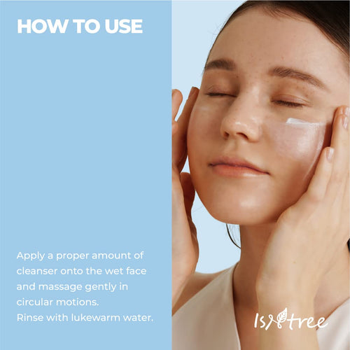 IsNtree Hyaluronic Acid Low-Ph Cleansing Foam 150ml, 5.07 fl.oz | Korean Skin Care