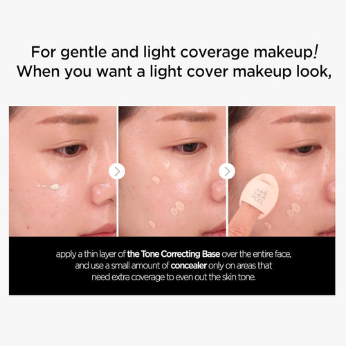 JUNG SAEM MOOL Skin Setting Tone Correcting Base 1.35 Fl Oz,Korean Makeup