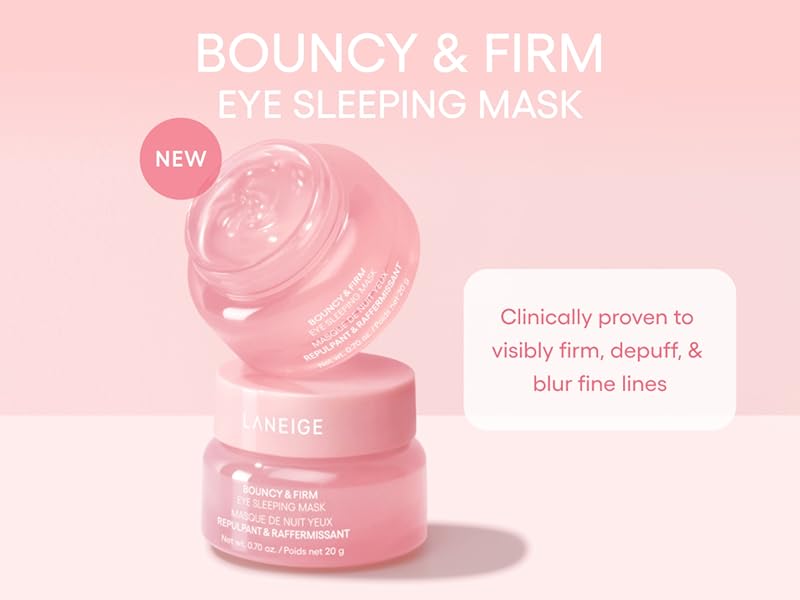 LANEIGE Bouncy & Firm Eye Sleeping Mask 20g, Korean Skin Care