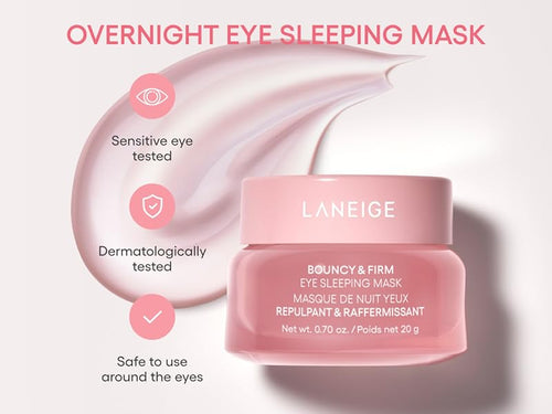 LANEIGE Bouncy & Firm Eye Sleeping Mask 20g, Korean Skin Care