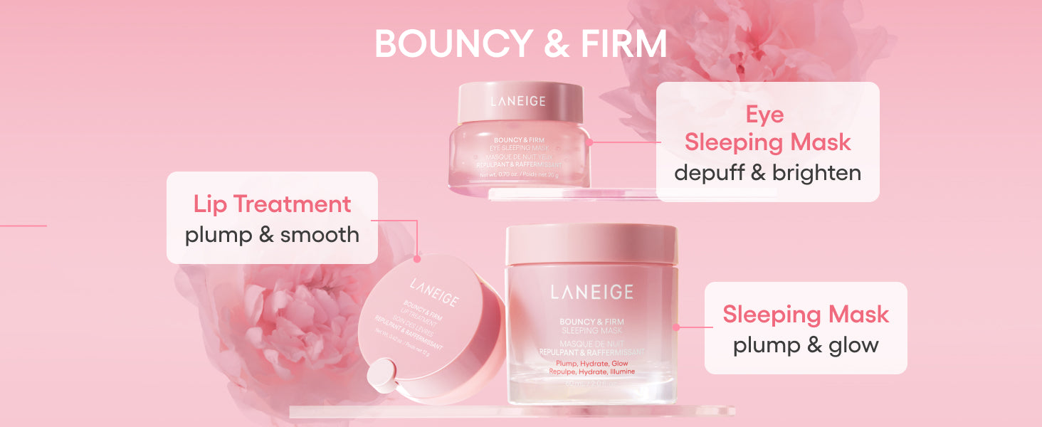 LANEIGE Bouncy & Firm Eye Sleeping Mask 20g, Korean Skin Care