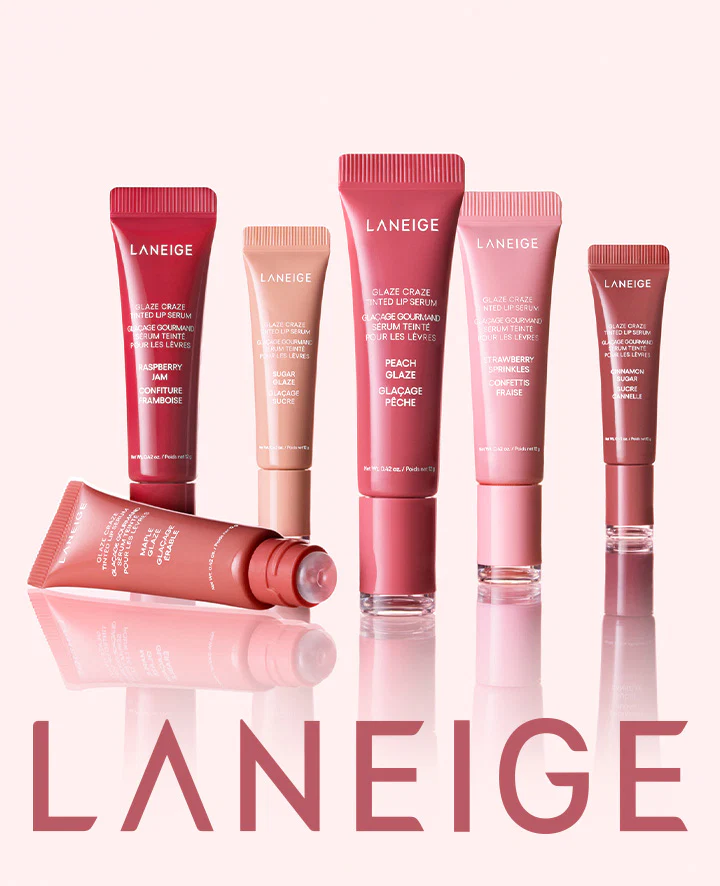 LANEIGE Glaze Craze Tinted Lip Serum 12g, Korean Makeup