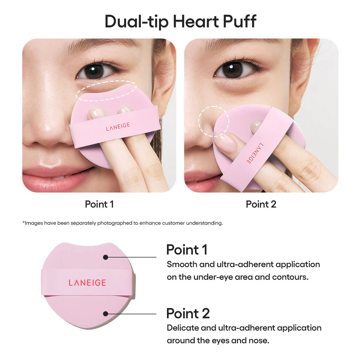 LANEIGE NEO Cushion The Glow SPF 50 PA+++ [Refill Included] 15g*2,Korean Makeup