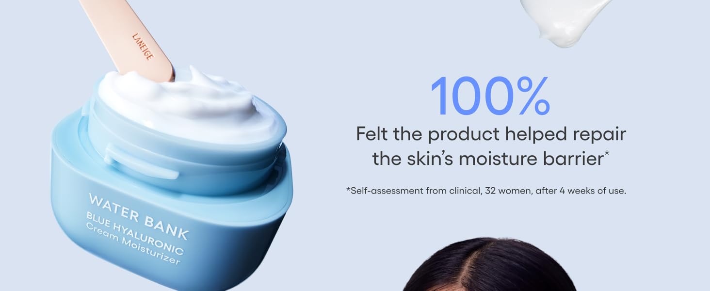 LANEIGE Water Bank Blue Hyaluronic Cream Moisturizer 50ml,Korean Skin Care