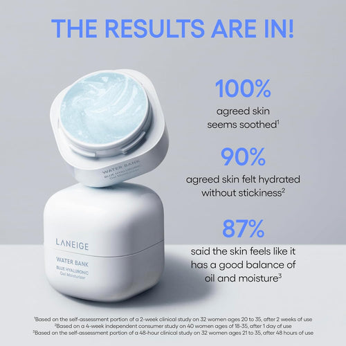 LANEIGE Water Bank Blue Hyaluronic Gel Moisturizer 50ml, Korean Skin Care