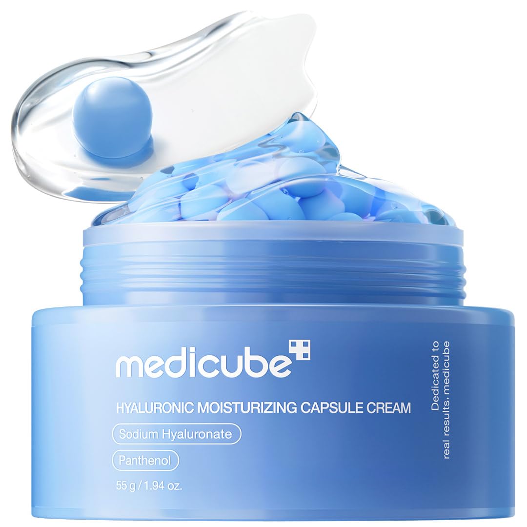 medicube Hyaluronic Moisturizing Capsule Cream 55g | 120H Lasting Hydration | Korean Skincare