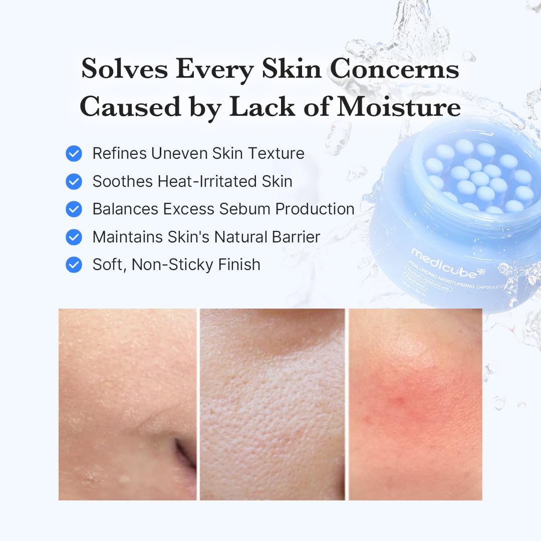 medicube Hyaluronic Moisturizing Capsule Cream 55g | 120H Lasting Hydration | Korean Skincare