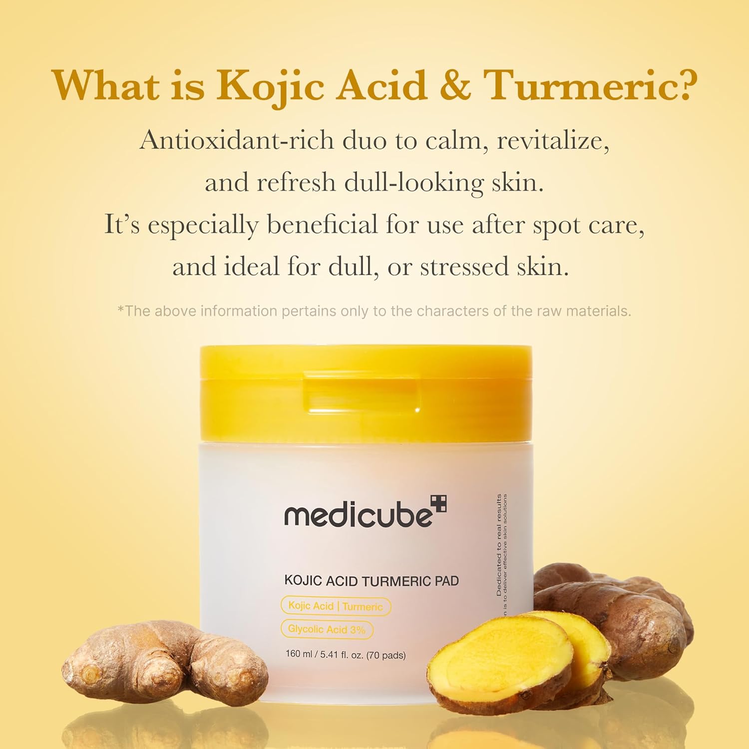 medicube Kojic Acid Turmeric Clarifying Pad | Korean Skincare for Troubled Skin