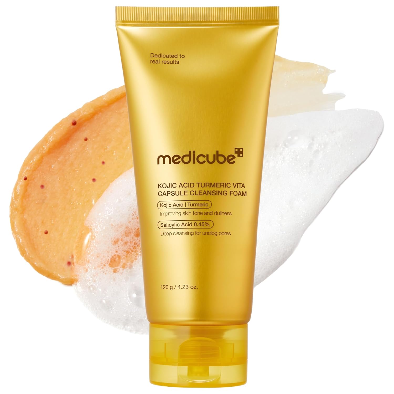 medicube Kojic Acid Turmeric Vita Capsule Cleansing Foam 120g | Korean Skincare