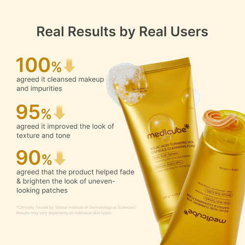 medicube Kojic Acid Turmeric Vita Capsule Cleansing Foam 120g | Korean Skincare