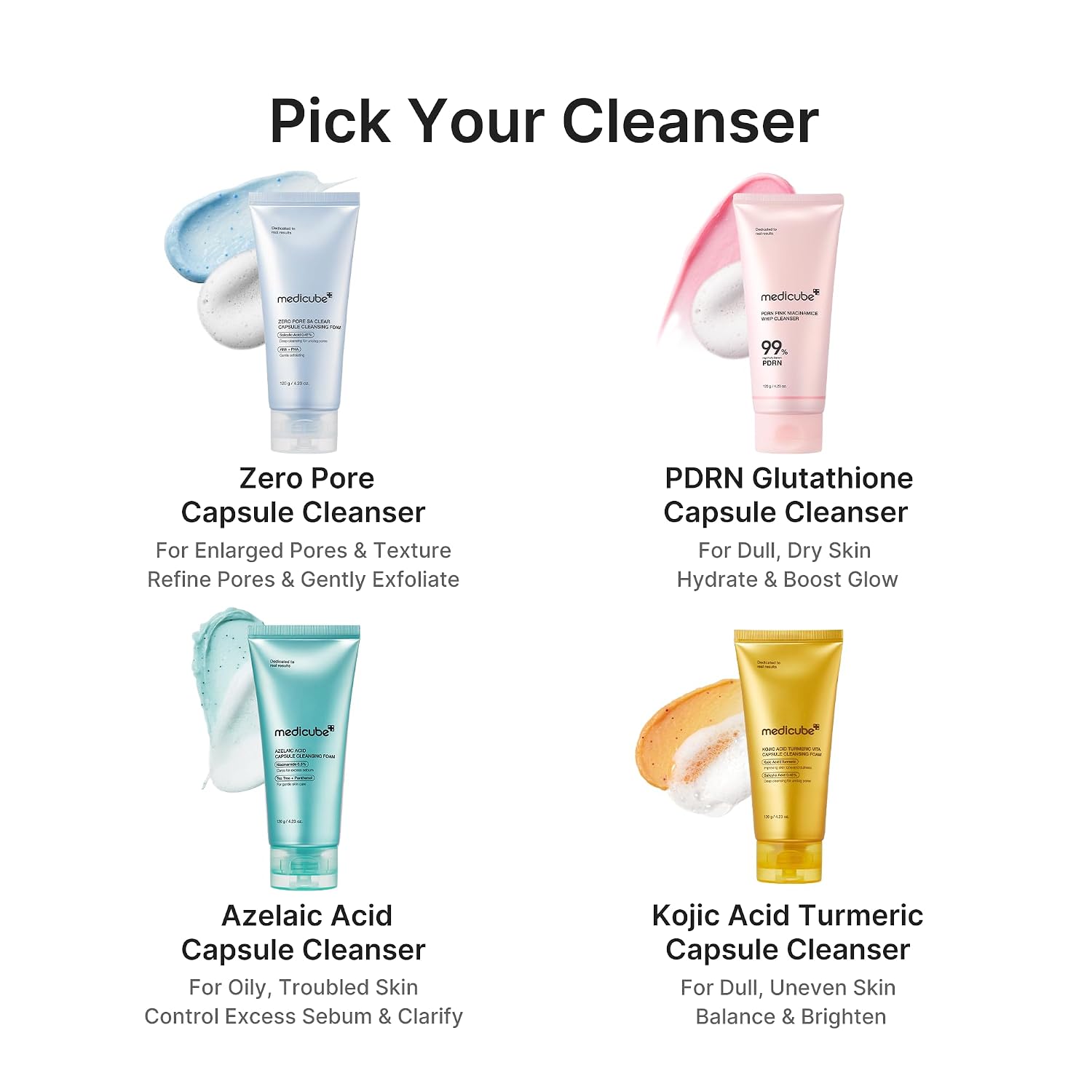 medicube Kojic Acid Turmeric Vita Capsule Cleansing Foam 120g | Korean Skincare