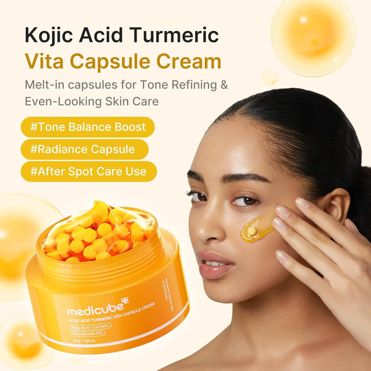medicube Kojic Acid Turmeric Vita Capsule Cream 53g | Korean Skincare