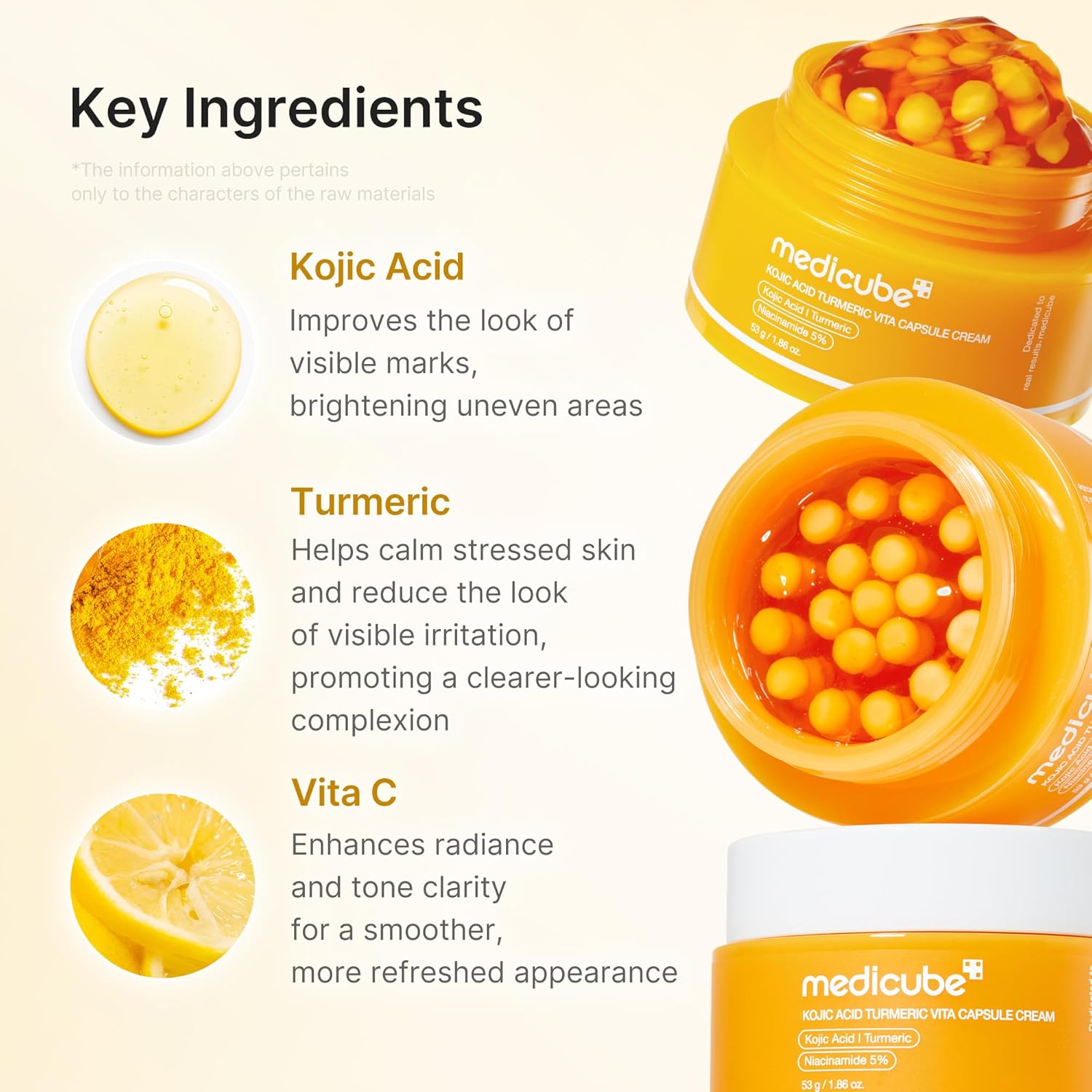 medicube Kojic Acid Turmeric Vita Capsule Cream 53g | Korean Skincare