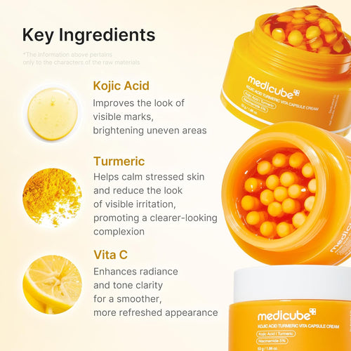 medicube Kojic Acid Turmeric Vita Capsule Cream 53g | Korean Skincare