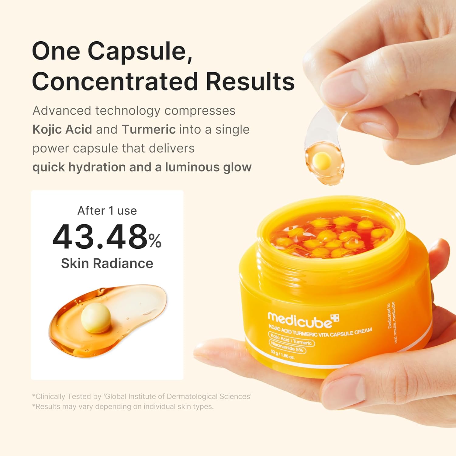 medicube Kojic Acid Turmeric Vita Capsule Cream 53g | Korean Skincare
