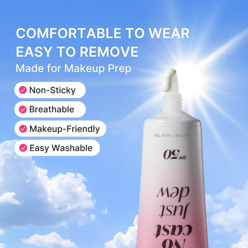 medicube No Cast Just Dew PDRN Hydrating UV Sun Serum SPF50 50ml | Korean Suncare