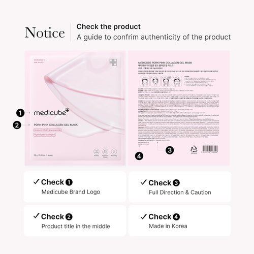 medicube Salmon DNA PDRN Pink Collagen Jelly Gel Mask 28g | Korean Skincare