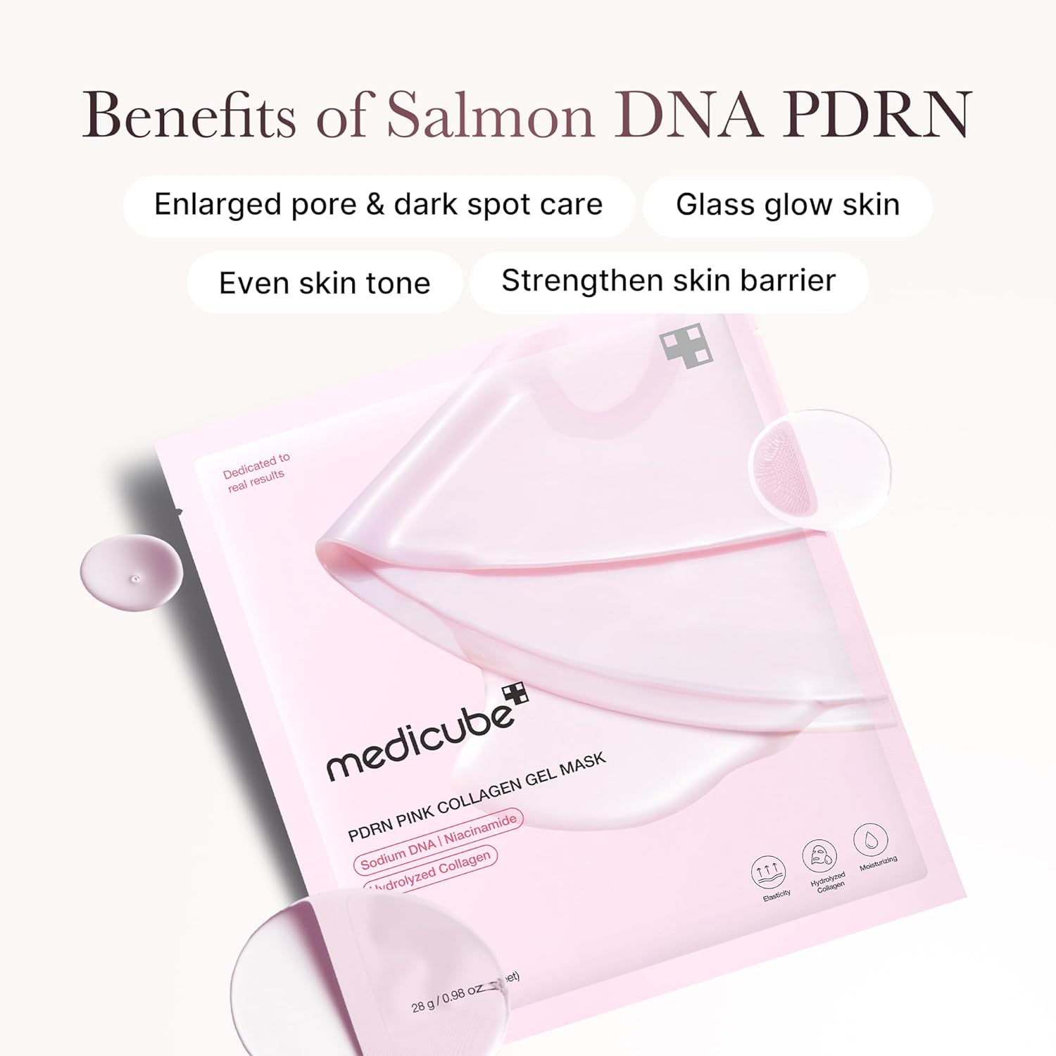 medicube Salmon DNA PDRN Pink Collagen Jelly Gel Mask 28g | Korean Skincare