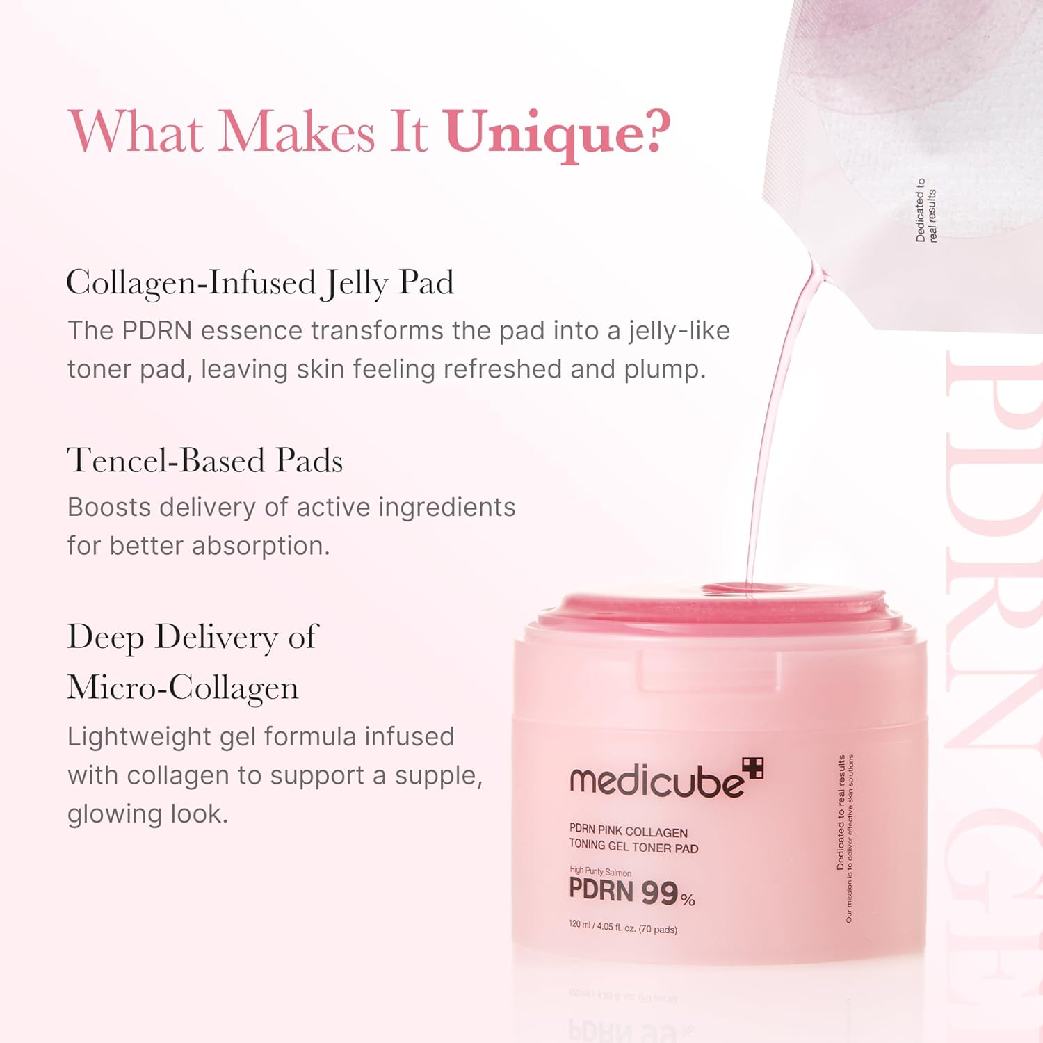 medicube Salmon DNA PDRN Pink Collagen Jelly Pad 70pcs | Korean Skincare